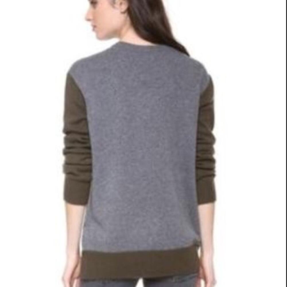 Vince Sweater Womens Small Cashmere Wool Colorblock Pullover Two Tone